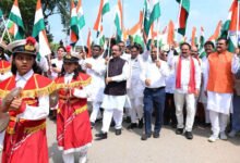 देशभक्ति के रंग में रंगा शहर, उपमुख्यमंत्री अरुण साव की अगुवाई में निकली भव्य तिरंगा यात्रा