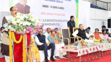 रायपुर में 25वीं छत्तीसगढ़ स्टेट जूनियर रैंकिंग बैडमिंटन टूर्नामेंट का आगाज, डॉ. रमन सिंह और अरुण साव ने किया शुभारंभ