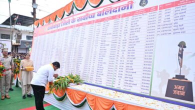 शहीद भीमा मंडावी को श्यामगिरी में श्रद्धांजलि, उपमुख्यमंत्री विजय शर्मा-वन मंत्री केदार कश्यप ने किया नमन
