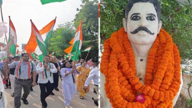 जहां ठाकुर रोशन सिंह ने दी शहादत, उसी जगह के नामकरण की मांग पर नौवें दिन भी धरना जारी