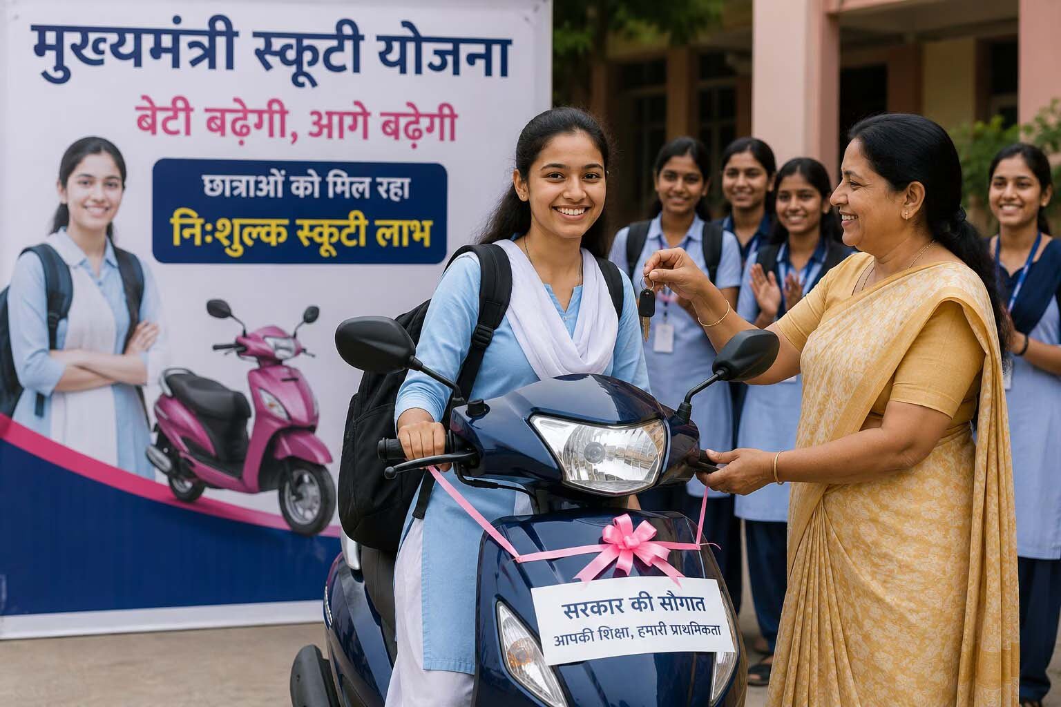 योगी सरकार की स्कूटी योजना में बड़ा फैसला, कम छात्राओं वाले कोर्स में भी मिलेगी एक स्कूटी योगी सरकार की स्कूटी योजना में बड़ा फैसला, कम छात्राओं वाले कोर्स में भी मिलेगी एक स्कूटी