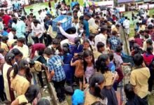 गिजरी नाले में बाढ़ से थमा यातायात, अमरकंटक जाने वाले सैकड़ों श्रद्धालु फंसे