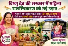 विशेष लेख : विष्णु देव की सरकार में महिला सशक्तिकरण को नई उड़ान- महतारी वंदन से आरंभ हुआ सफर- ड्रोन दीदी, ई-रिक्शा दीदी और लखपति दीदी बन गढ़ रही आत्मनिर्भरता की राह