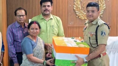 ‘रक्षा सूत्र’ अभियान के तहत पुलिस जवानों के लिए भेंट की गई राखियां