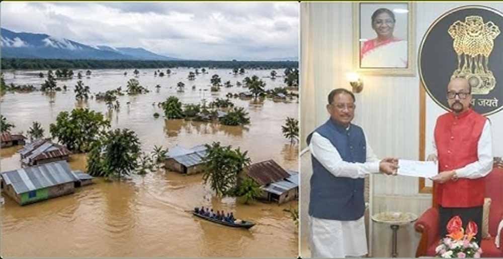 असम बाढ़ पीड़ितों की मदद के लिए CM साय का बड़ा कदम, ₹5 करोड़ की सहायता राशि सौंपी