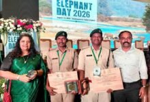 मानव-हाथी संघर्ष प्रबंधन में उत्कृष्ट योगदान के लिए मिला सम्मान