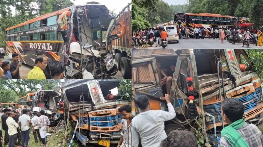 कोंडागांव में भीषण सड़क हादसा : बस-ट्रक की आमने-सामने टक्कर; 12 से ज्यादा यात्री घायल कोंडागांव में भीषण सड़क हादसा : बस-ट्रक की आमने-सामने टक्कर; 12 से ज्यादा यात्री घायल