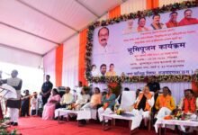 राजनांदगांव को 43 करोड़ की सौगात : रमन सिंह-अरुण साव ने किया 2000 सीटर ऑडिटोरियम का भूमिपूजन