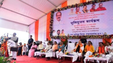 राजनांदगांव को 43 करोड़ की सौगात : रमन सिंह-अरुण साव ने किया 2000 सीटर ऑडिटोरियम का भूमिपूजन