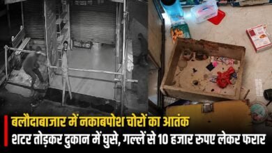 नकाबपोश चोरों ने दुकान को बनाया निशाना: पहले रेकी की, फिर शटर तोड़कर घुसे; CCTV में कैद हुई पूरी वारदात