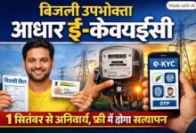 CG में बिजली उपभोक्ताओं के लिए जरूरी खबर : 1 सितंबर से आधार ई-केवाईसी अनिवार्य, तीन तरीकों से होगा सत्यापन