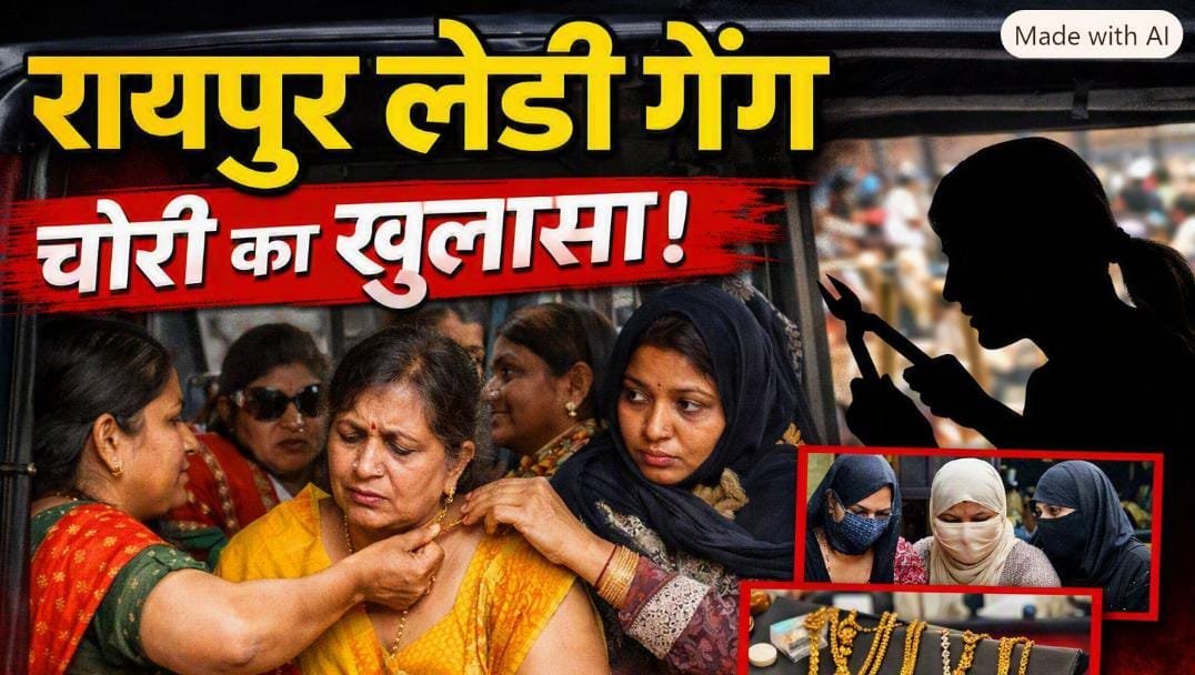 रायपुर में त्योहारों के बीच महिला चोर गिरोह सक्रिय : धक्का-मुक्की कर ई-रिक्शा में सहायक संचालक की चेन काटी