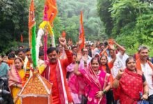 भेड़ाघाट से 121 किलोमीटर लंबी पंच दिवसीय यात्रा का किया शुभारंभ