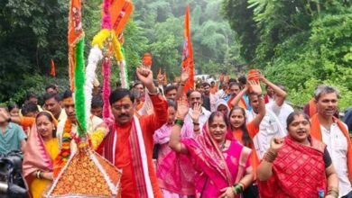 भेड़ाघाट से 121 किलोमीटर लंबी पंच दिवसीय यात्रा का किया शुभारंभ
