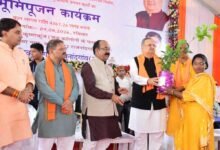 विधानसभा अध्यक्ष डॉ. रमन सिंह एवं उप मुख्यमंत्री  अरूण साव ने किया विभिन्न विकास कार्यों का भूमिपूजन