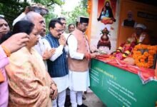 मंत्री  विश्वास सारंग ने भोपाल जिले में कलश वंदन यात्रा का किया शुभारंभ