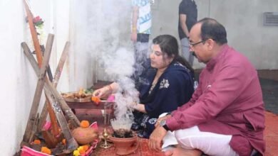 गौमाता और कृषि औजारों की पूजा-अर्चना कर अच्छी फसल व खुशहाली का कामना की