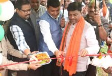 वन मंत्री  केदार कश्यप ने किया 24.38 लाख रूपए की लागत से तैयार वुडन ब्रिज का लोकार्पण