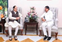 मुख्यमंत्री डॉ. यादव ने केन्द्रीय मंत्री नड्डा से भेंट की