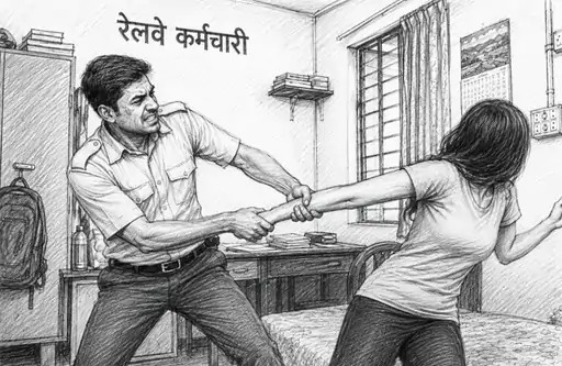 HIV पॉजिटिव रेलवे कर्मचारी ने युवती से किया रेप:चाय पिलाने के बहाने क्वार्टर पर ले गया; विरोध करने पर जान से मारने की धमकी