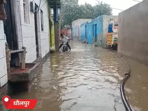 अलवर-धौलपुर समेत 3 जिलों में बारिश:भरतपुर में एक इंच से ज्यादा पानी बरसा; राजस्थान में कल से तेज बरसात का अलर्ट