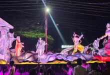 मंदसौर में निकला गणेश विसर्जन चल समारोह, झांकियां और अखाड़े रहे आकर्षण का केंद्र