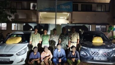 नशे के खिलाफ कवर्धा पुलिस का एक्शन, 18 किलो से अधिक गांजे के साथ 4 आरोपी गिरफ्तार, ओडिशा से पन्ना ले जा रहे थे खेप
