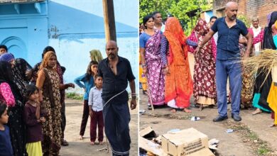 अवैध शराब के खिलाफ फूटा महिलाओं का गुस्सा, सप्लायर को पकड़ा, पेटियों में लगाई आग