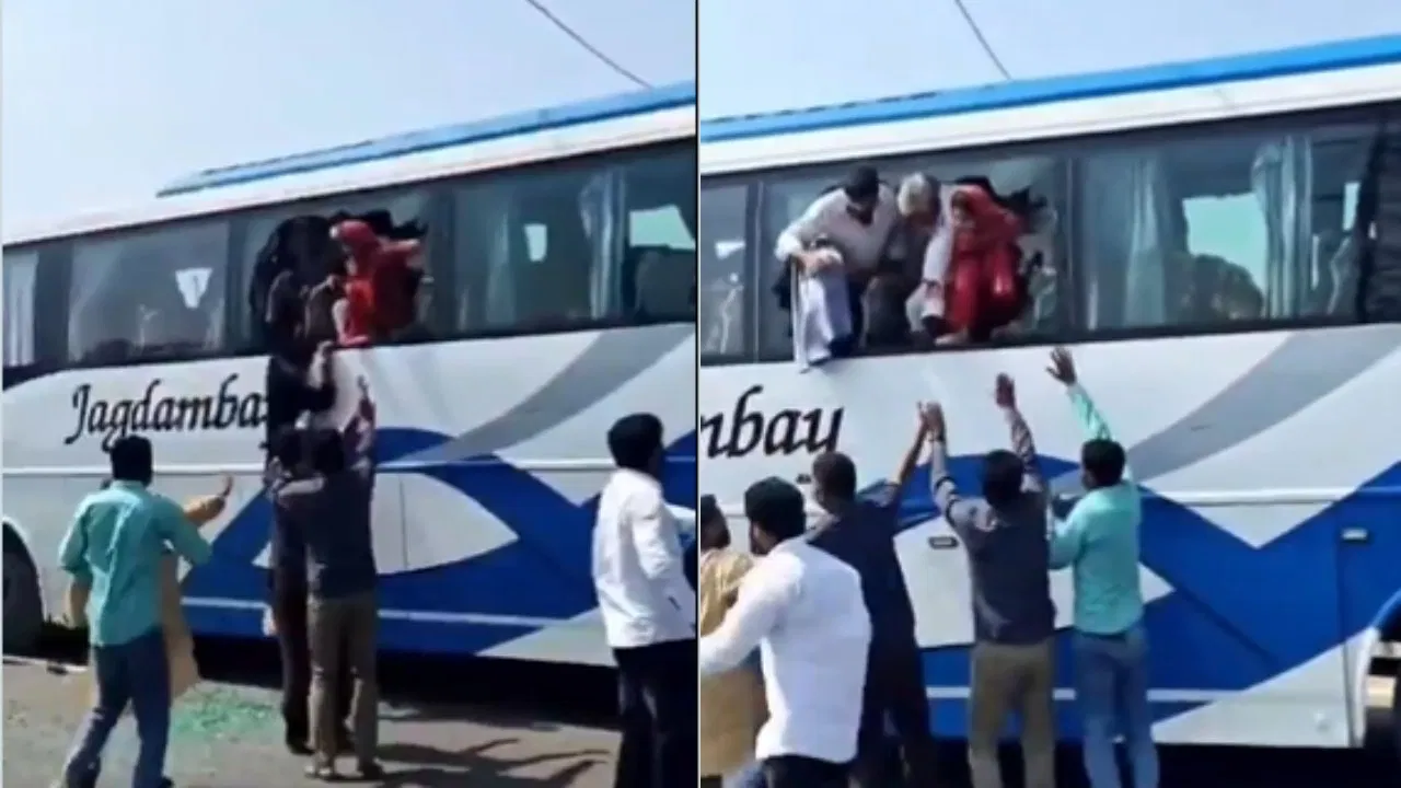 राजस्थान: शीशा टूटा और बस से निकले बाहर… पार्षदों को वोटिंग से रोकने का आरोप, वायरल हुआ वीडियो
