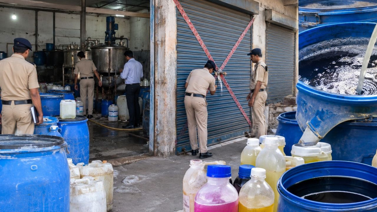 अवधपुरी में 4 साल से चल रही थीं अवैध फिनाइल फैक्ट्रियां, नगर निगम ने 2 यूनिट सील कीं, ड्रम-बोतलों में मिला केमिकल अवधपुरी में 4 साल से चल रही थीं अवैध फिनाइल फैक्ट्रियां, नगर निगम ने 2 यूनिट सील कीं, ड्रम-बोतलों में मिला केमिकल
