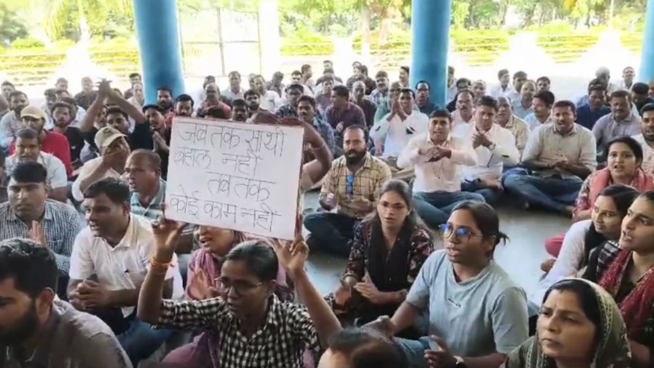 नीमच में पटवारियों का विरोध, स्वामित्व रजिस्ट्री विवाद में निलंबन पर फूटा गुस्सा, अनिश्चितकालीन कलमबंद हड़ताल शुरू