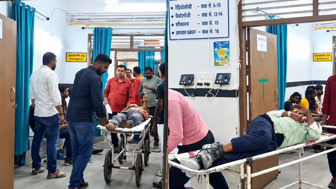 छतरपुर में पलटी मजदूरों की बस, 40 से ज्यादा लोग थे सवार, एक की मौत छतरपुर में पलटी मजदूरों की बस, 40 से ज्यादा लोग थे सवार, एक की मौत