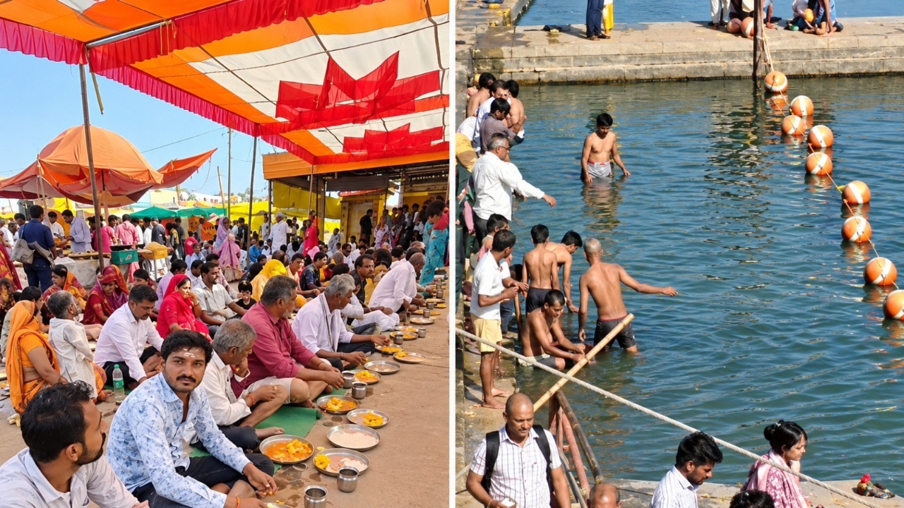 उज्जैन में पितृपक्ष चतुर्दशी पर उमड़ी श्रद्धालुओं की भीड़, गयाकोठा और सिद्धवट पर तर्पण कर रहे लोग उज्जैन में पितृपक्ष चतुर्दशी पर उमड़ी श्रद्धालुओं की भीड़, गयाकोठा और सिद्धवट पर तर्पण कर रहे लोग