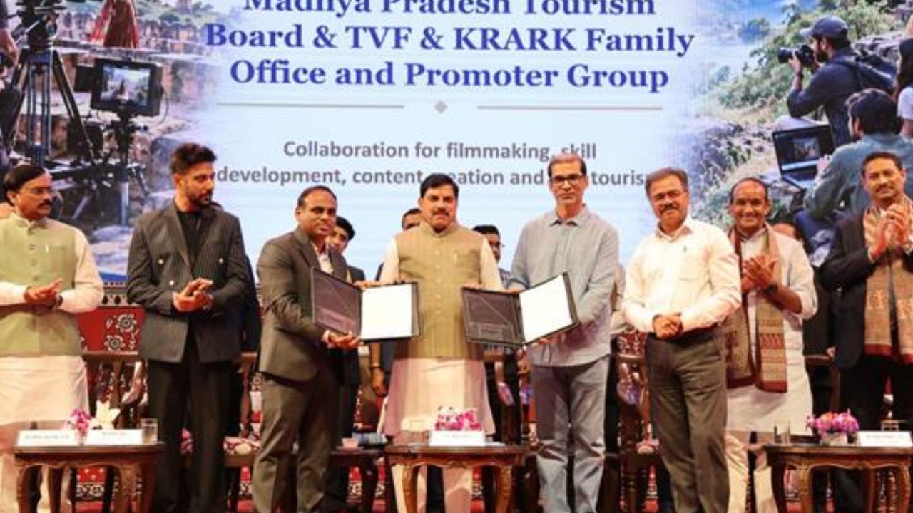 MP Travel Mart 2026 में 3,729 करोड़ के निवेश प्रस्ताव, 10 हजार से ज्यादा B2B मीटिंग्स; पर्यटन में बड़े विस्तार की तैयारी MP Travel Mart 2026 में 3,729 करोड़ के निवेश प्रस्ताव, 10 हजार से ज्यादा B2B मीटिंग्स; पर्यटन में बड़े विस्तार की तैयारी