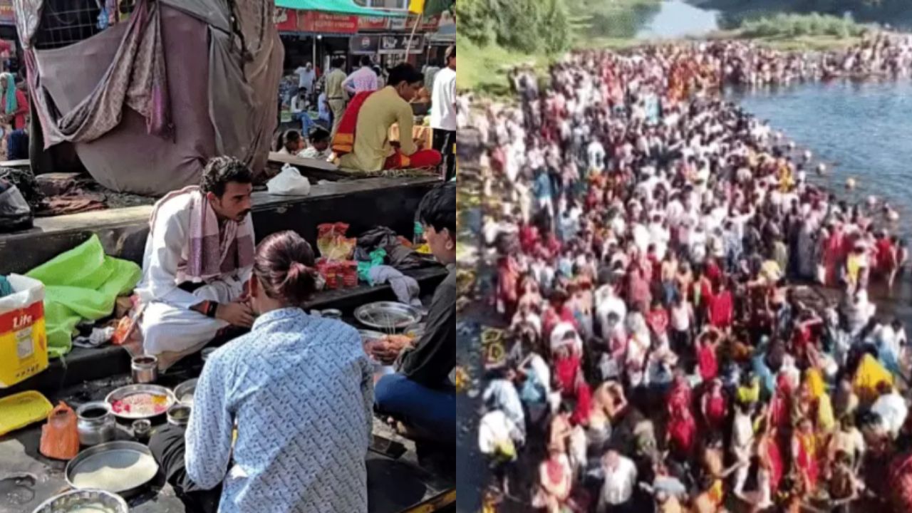 सर्वपितृ अमावस्या पर उज्जैन के घाटों पर उमड़ी भीड़, त्रिवेणी से सिद्धवट तक स्नान-तर्पण जारी