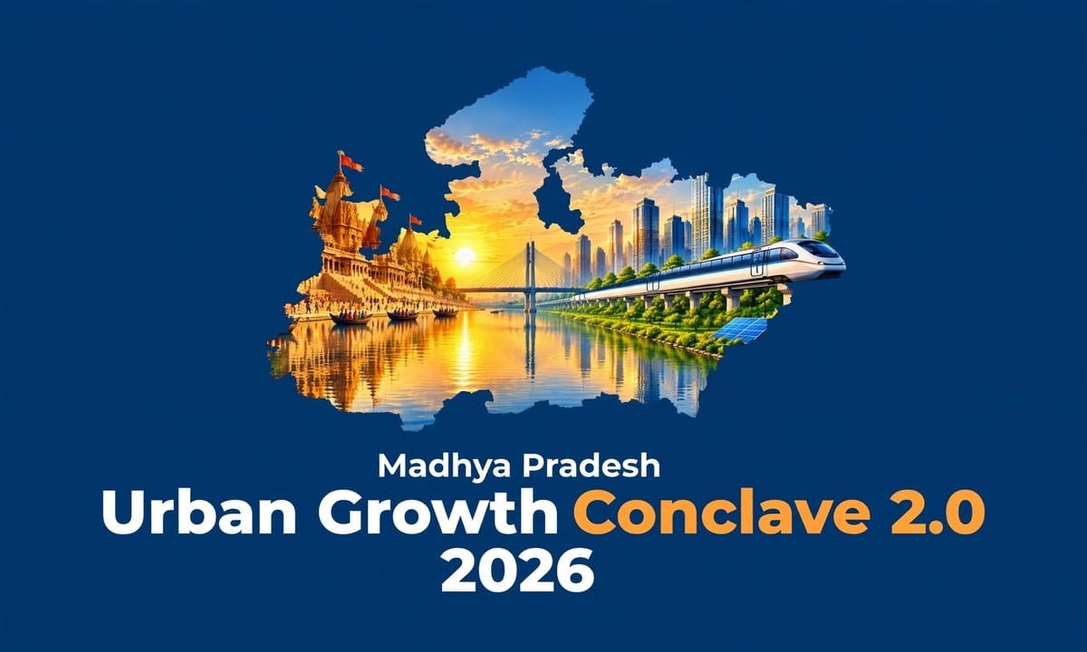 अर्बन कॉन्क्लेव 2026: 2753 करोड़ की शहरी परियोजनाओं को मिलेगा नया आयाम, सिंहस्थ 2028 पर फोकस, बैंकों के साथ अनुबंध भी किए जाएंगे अर्बन कॉन्क्लेव 2026: 2753 करोड़ की शहरी परियोजनाओं को मिलेगा नया आयाम, सिंहस्थ 2028 पर फोकस, बैंकों के साथ अनुबंध भी किए जाएंगे