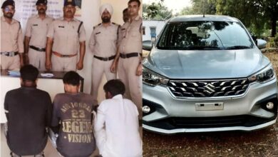 Gwalior News : बिना नंबर की कार में जा रहे तीन तस्कर पुलिस ने पकड़े, 5 लाख रुपये की स्मैक जब्त