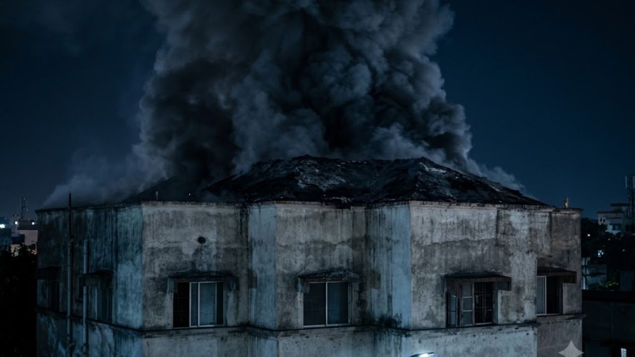इंदौर के जूनी इंदौर में रावण दहन के दौरान बड़ा हादसा टला, पटाखे की चिंगारी से बंद इमारत की छत पर लगी आग, अफरा-तफरी इंदौर के जूनी इंदौर में रावण दहन के दौरान बड़ा हादसा टला, पटाखे की चिंगारी से बंद इमारत की छत पर लगी आग, अफरा-तफरी
