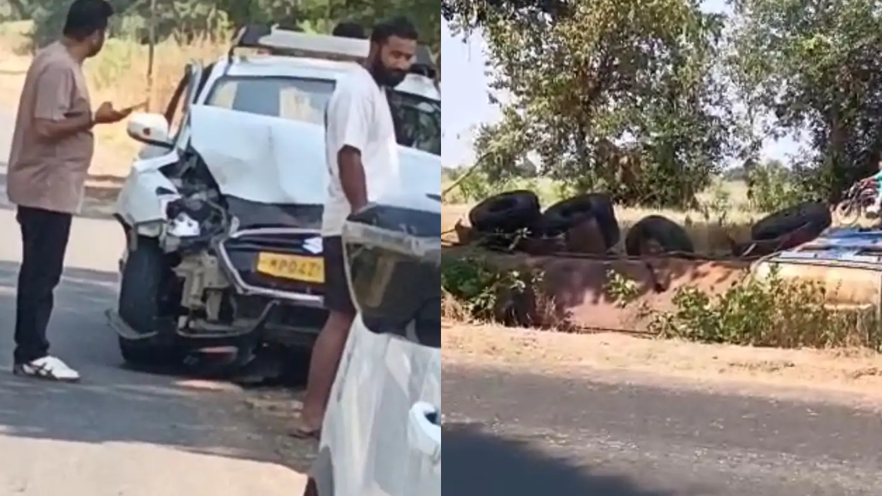 सीहोर में तेज रफ्तार का कहर, कार को टक्कर मार गड्ढे में पलटा ट्रक, एक घायल सीहोर में तेज रफ्तार का कहर, कार को टक्कर मार गड्ढे में पलटा ट्रक, एक घायल