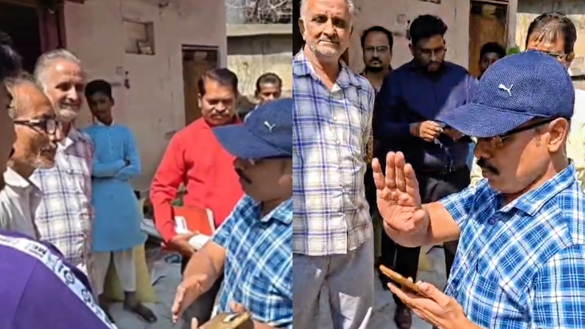 खंडवा में मकान तोड़ने पहुंचे सिटी मजिस्ट्रेट, मकान मालिक से हुई तीखी बहस, जमीन की नपती और लिखित नोटिस की मांग