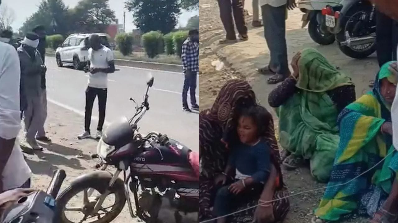 रतलाम में तेज रफ्तार ट्रक ने बाइक को मारी टक्कर, मां-बेटे की मौत, पिता अस्पताल में भर्ती