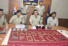 मंदसौर में अवैध हथियारों पर पुलिस का एक्शन, 2 पिस्टल और 700 जिंदा कारतूस जब्त, चार आरोपी गिरफ्तार