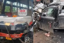 सीधी में भीषण सड़क हादसा, बस और कार की जोरदार टक्कर, तीन लोगों की मौत, बच्ची गंभीर रूप से घायल