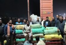 जबलपुर पुलिस की बड़ी कार्रवाई, 4.35 करोड़ रुपये का गांजा जब्त, दो आरोपी गिरफ्तार, कंटेनर में छिपाकर ले जा रहे थे खेप